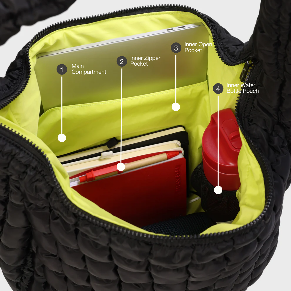 PuffMuse Tote Bag Black | Soft Tote Bag UAE | Jumping Cliff